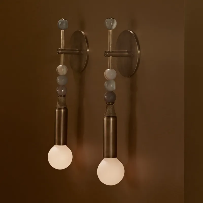 Solar Lamp - Lámpara de Pared de Estilo Nórdico