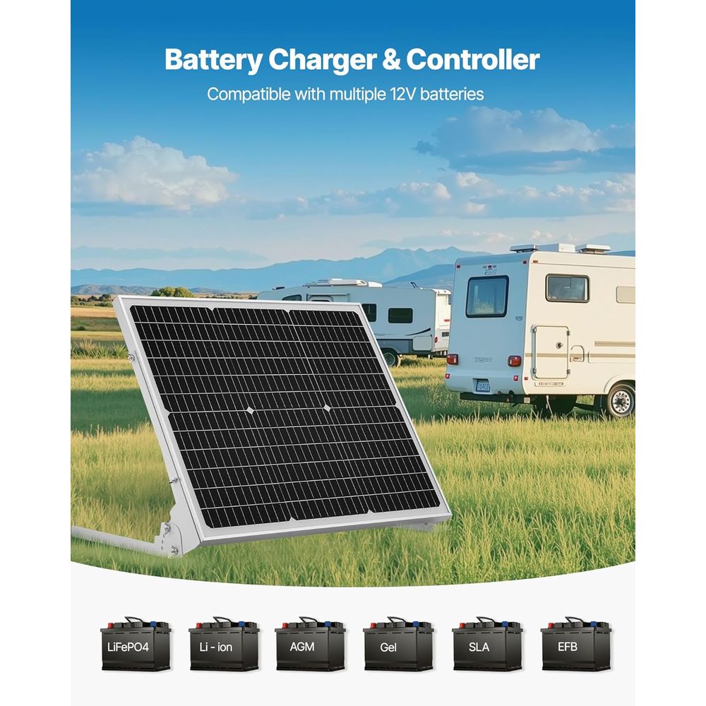 Cargador de Batería Solar de 5 - Solar Panel reseña y precio