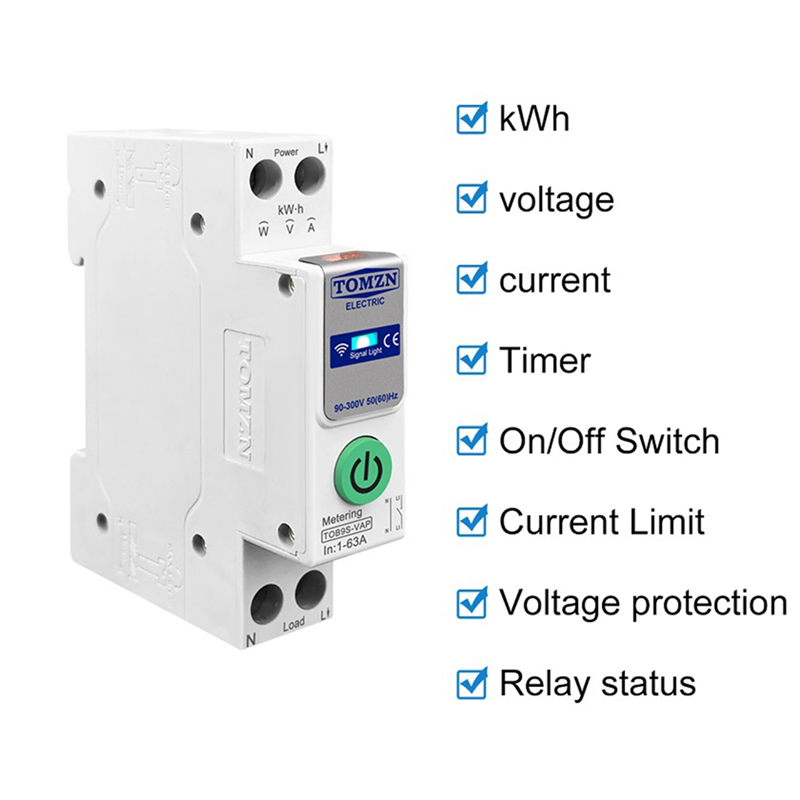 ABDE-TOMZN TOB9S-VAP TUYA Smar - Energy Monitor Meter reseña y precio