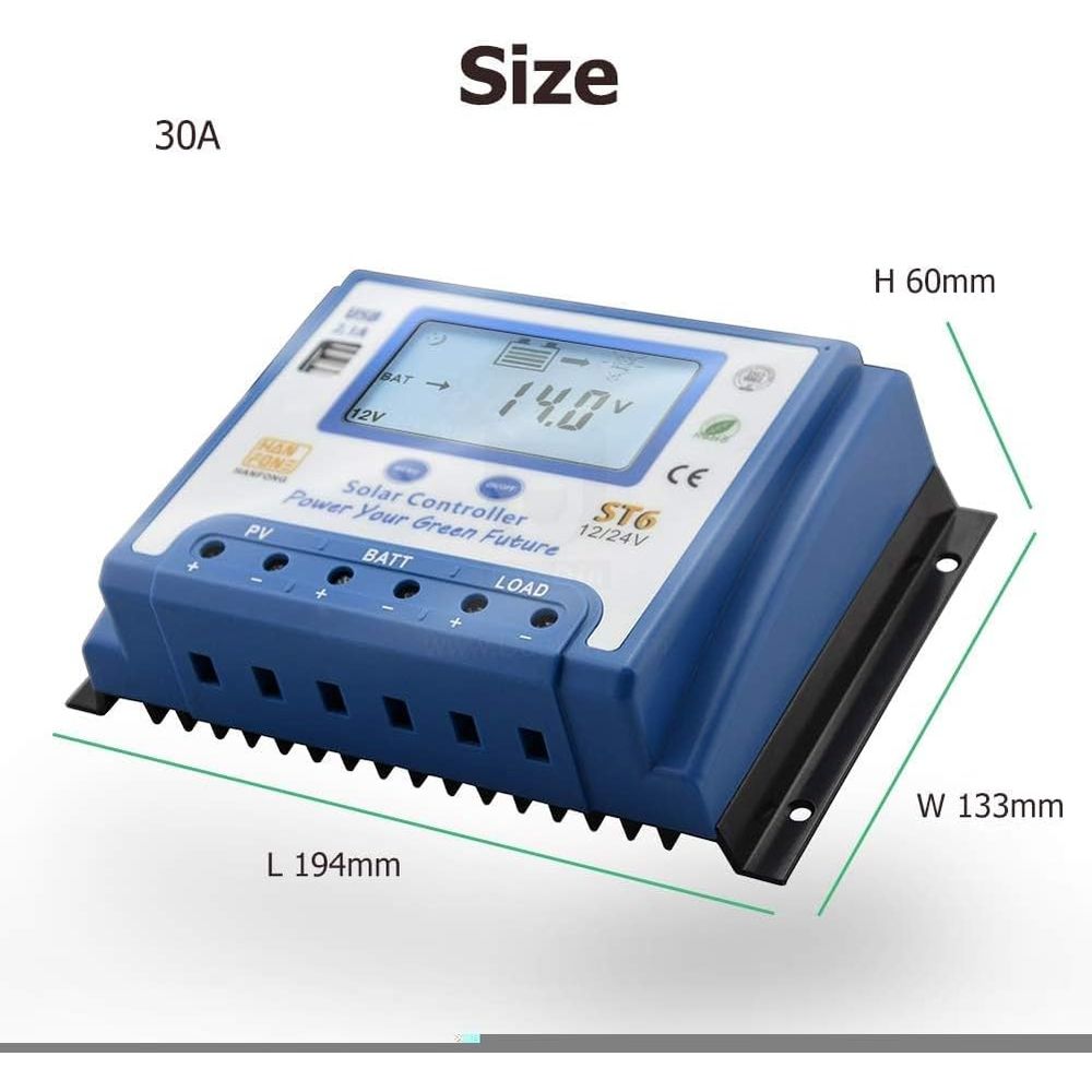 Controlador de Carga Solar de  - Solar Panel reseña y precio
