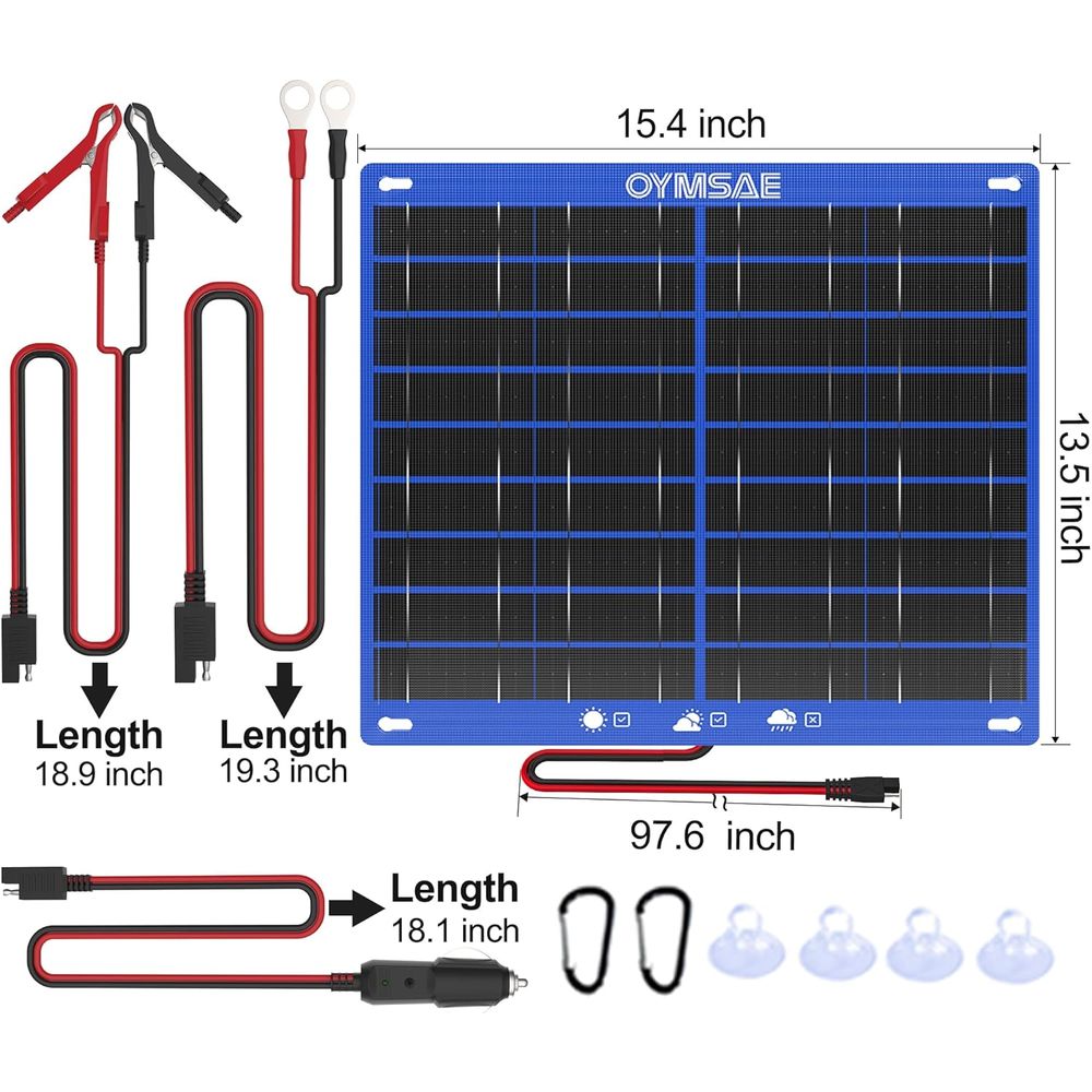Cargador de Batería Solar para - Solar Panel reseña y precio