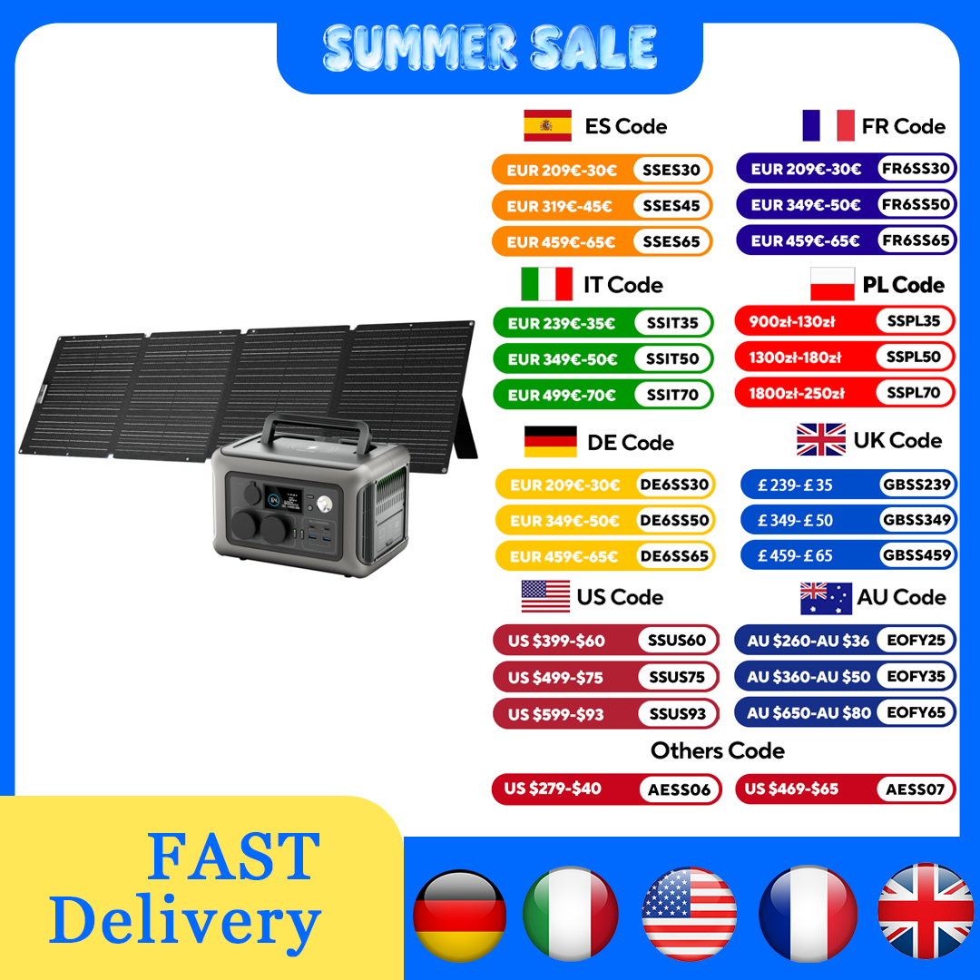 ALLPOWERS R600 Central eléctri - Solar Panel 200W reseña y precio