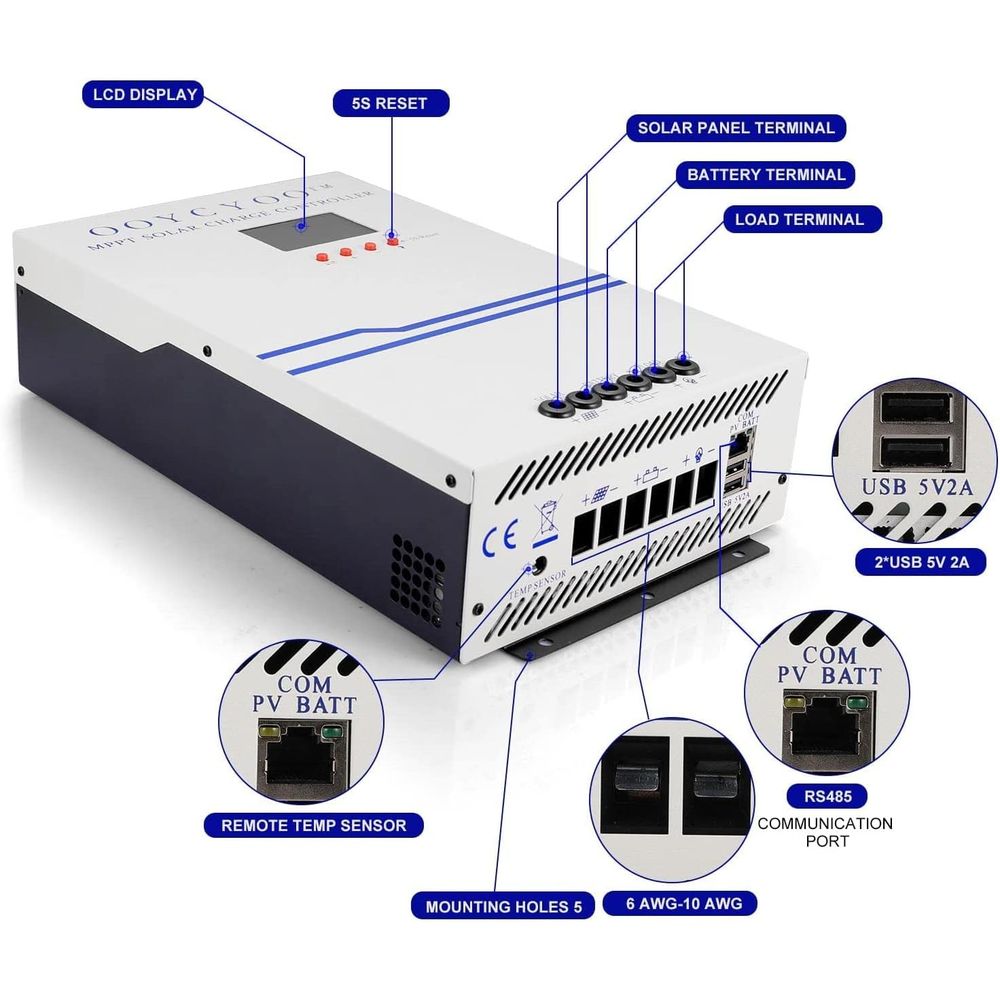 Controlador de Carga Solar MPP - Solar Panel reseña y precio